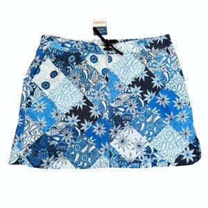 Ripskirt Hawaii Womens Patchwork Blues Sport Skirt Size XXL Golf Pickleball